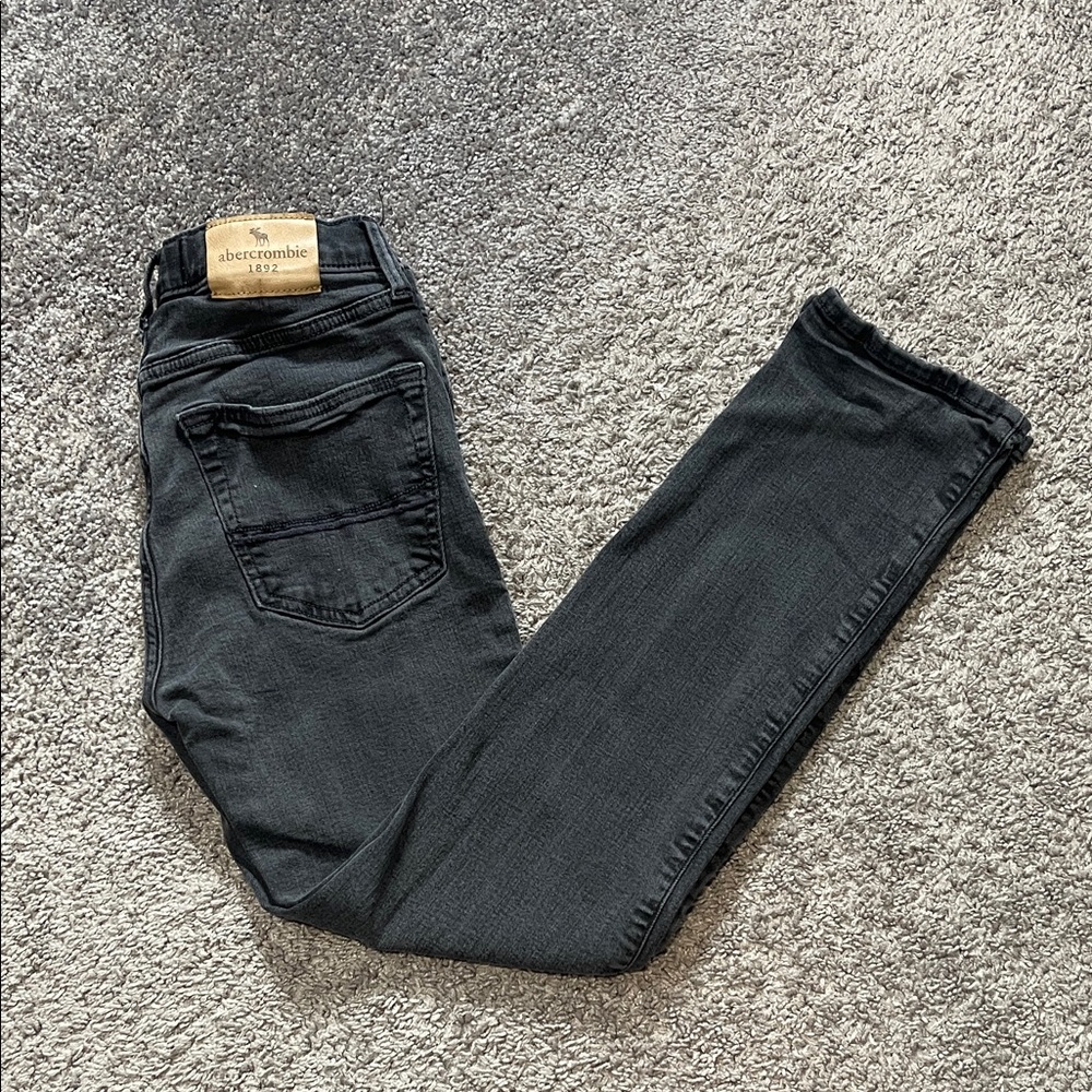 Abercrombie & Fitch Charcoal Skinny Jeans